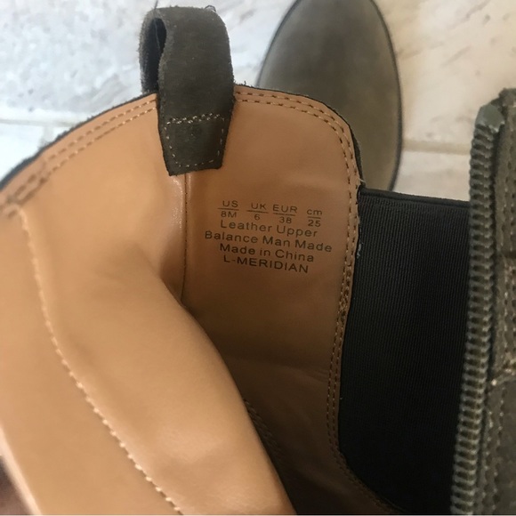 Franco Sarto Meridian Water-Resistant Suede Ankle Boots, Size 8M Women. - Picture 11 of 12